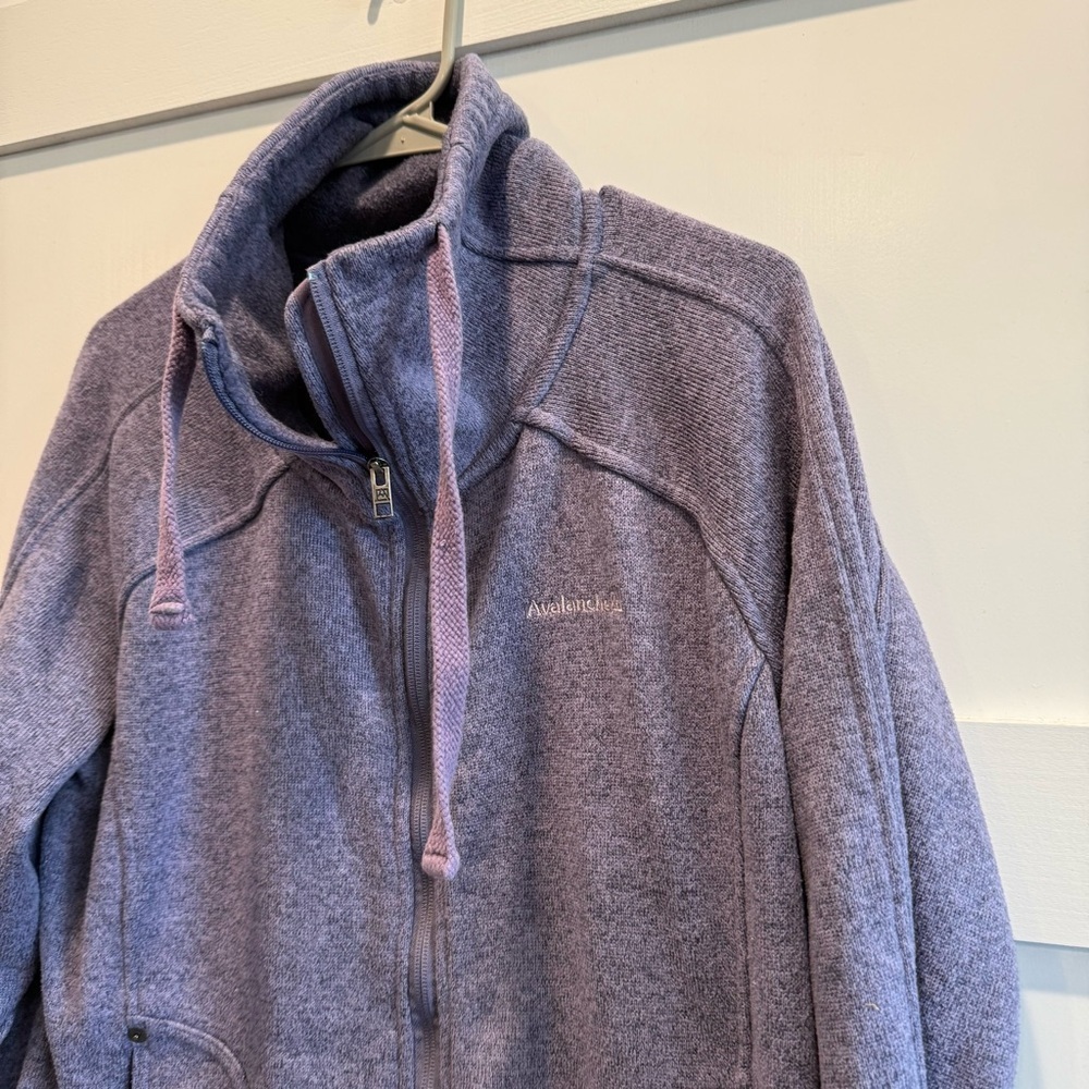 Avalanche Women's XL Purple Full-Zip Fleece Jacket - Picture 3 of 8